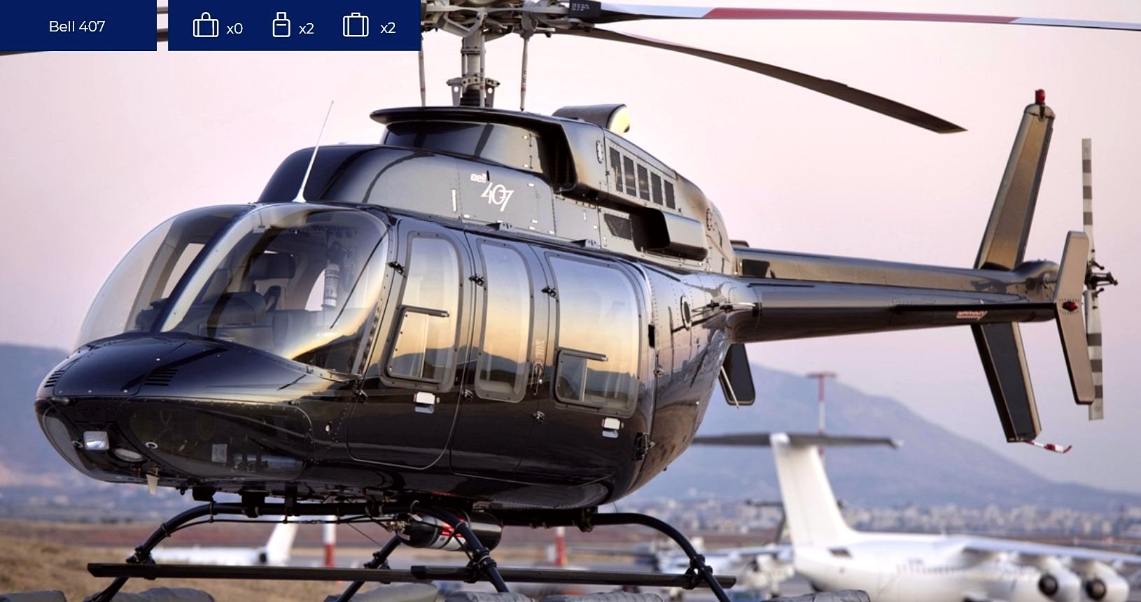 Bell 407 Greece Zela Jet helicopter charter